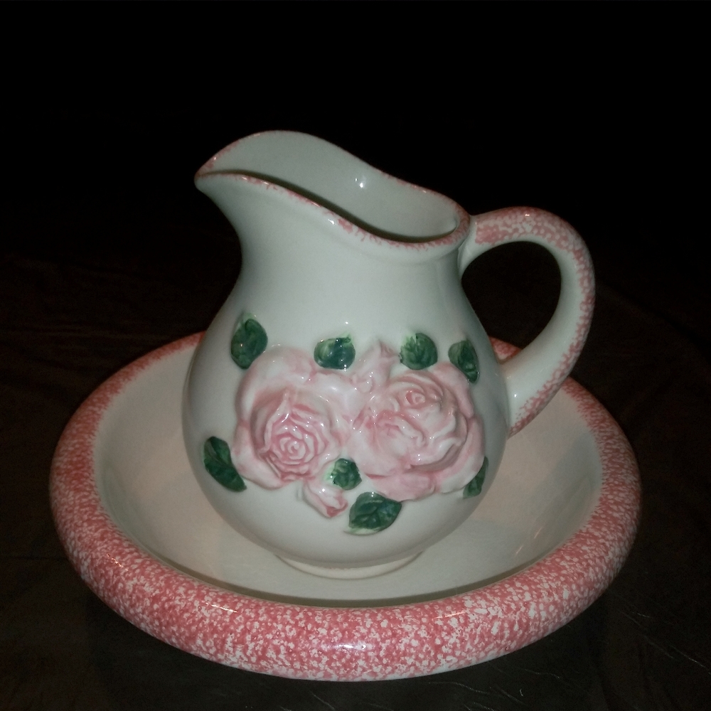 Dry Sink Pitcher and Bowl